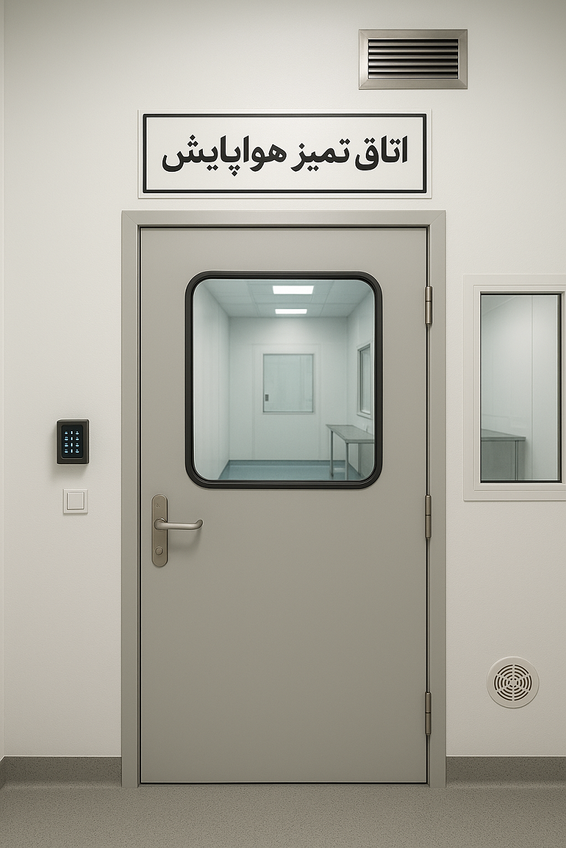 درب اتاق تمیز