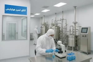 کاربرد اتاق تمیز در صنایع زیست‌فناوری | نقش کلیدی در تولید محصولات دارویی و زیستی